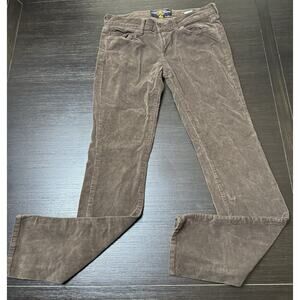 Lucky Brand Charlie Skinny Corduroy Jeans Size 28 Brown 31.5” Inseam, Fall
